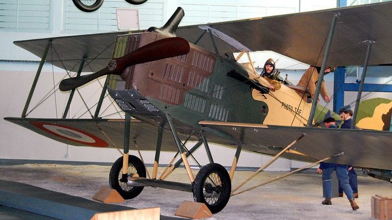 Avion Breguet 14 qui se trouve au Musée de l'Air et de l'Espace