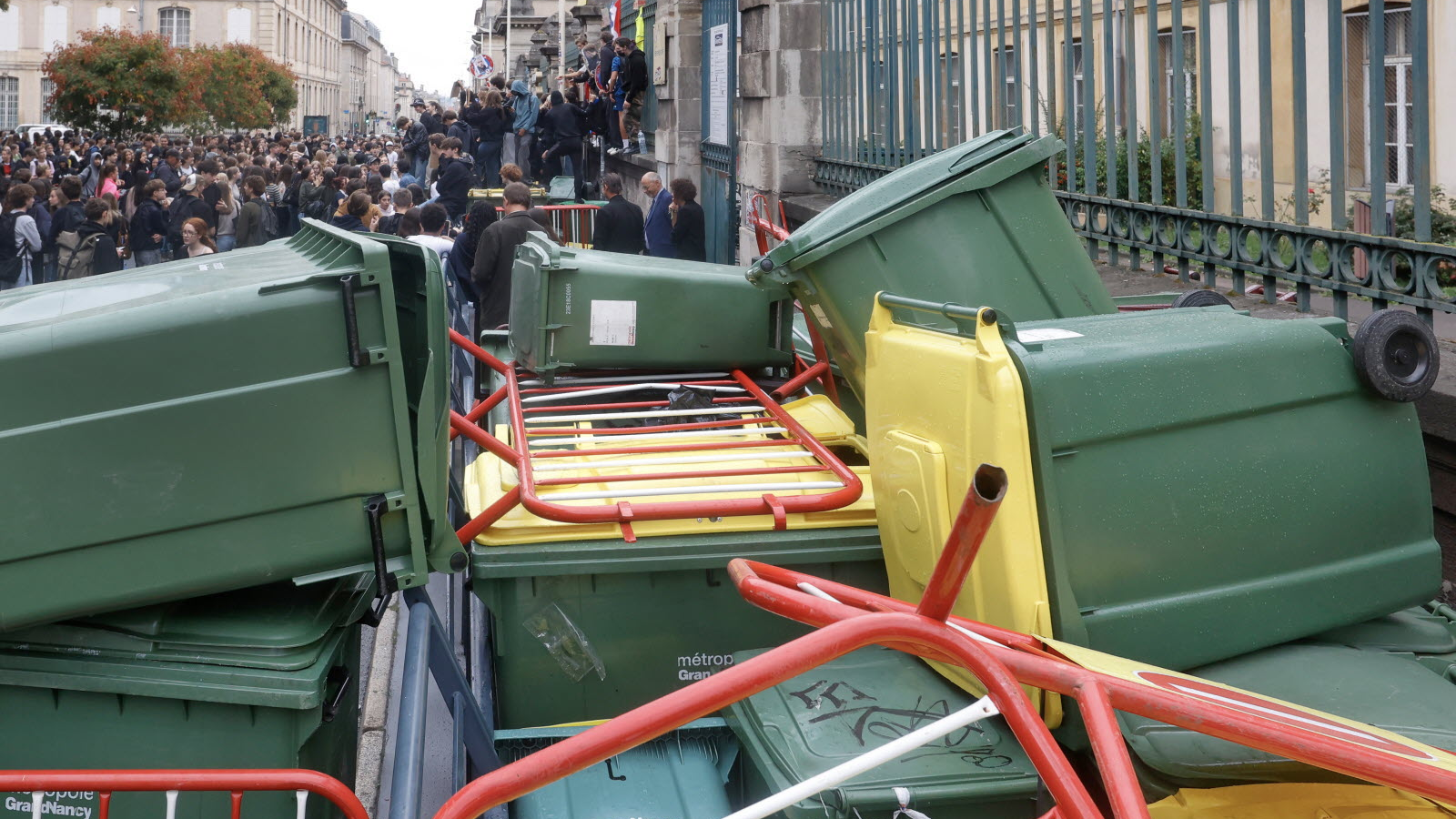 poubelle manifestation